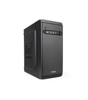 Tooq Dodeka Ultra Caja Torre MicroATX - Tamaño Disco Soportado 3.5", 2.5" - USB-A 2.0, USB-A 3.0, USB-C y Audio - Fuente de Alim