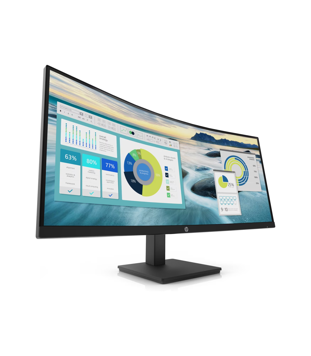 HP Monitor curvo P34hc G4 WQHD USB-C