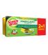Scotch-Brite Classic Pack de 3 Estropajos de Cocina - Proteccion para los Dedos - Promocion 2 + 1 Gratis - Color Amarillo