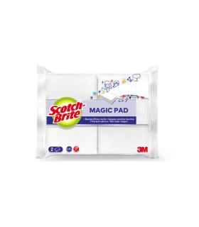 Scotch-Brite Magic Pad Pack de 2 Esponjas Magica de Limpieza - Color Blanco