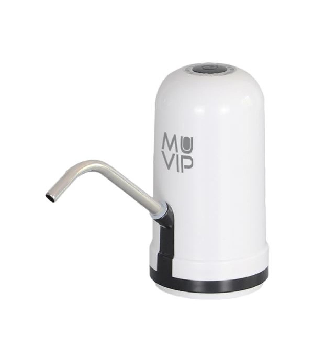 Muvip MV0636 Dispensador de Agua Portatil - Adaptadores para Garrafas de Hasta 20 Litros - Bateria Recargable - Compacto - Indic