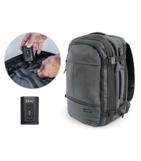 Lagart Mochila de Viaje Vacuum 20L Extensible a 42L - Medidas 48x30x20cm - Vaciador de Aire Incluido - Bolsillo Trasero Anti-rob