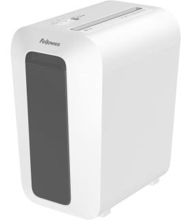 Fellowes LX65 Destructora de Papel Manual Corte en Particulas P-4 - Destruye hasta 10 Hojas - Papelera de 22L - Color Blanco