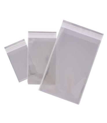 Apli Pack de 100 Bolsas Polipropileno Transparente 250x330mm con Cierre Adhesivo - Galga 120 - Alta Resistencia y Flexibilidad..