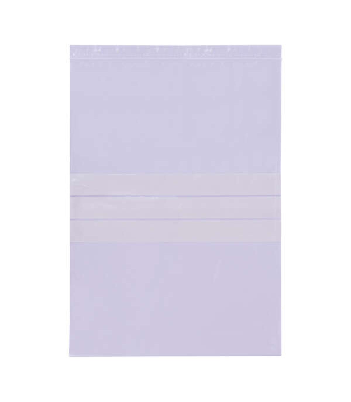 Apli Pack de 100 Bolsas con Zip Auto Cierre Transparentes 250 x 350mm - Material LDPE - Cierre Seguro y Facil Manipulacion - Uso