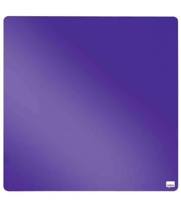 Nobo Tile Mini Pizarra Magnetica 360x360mm - sin Marco - Almohadillas Adhesivas e Imanes - Diseño Creativo y Colorido - Color Vi