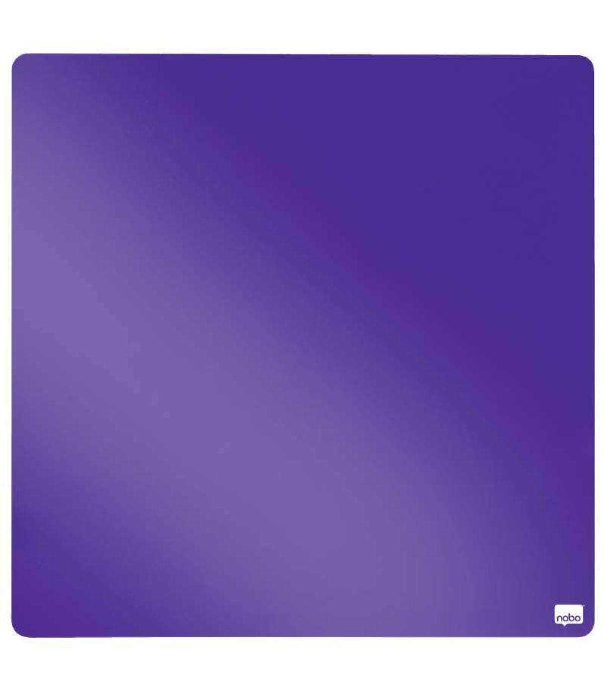 Nobo Tile Mini Pizarra Magnetica 360x360mm - sin Marco - Almohadillas Adhesivas e Imanes - Diseño Creativo y Colorido - Color Vi