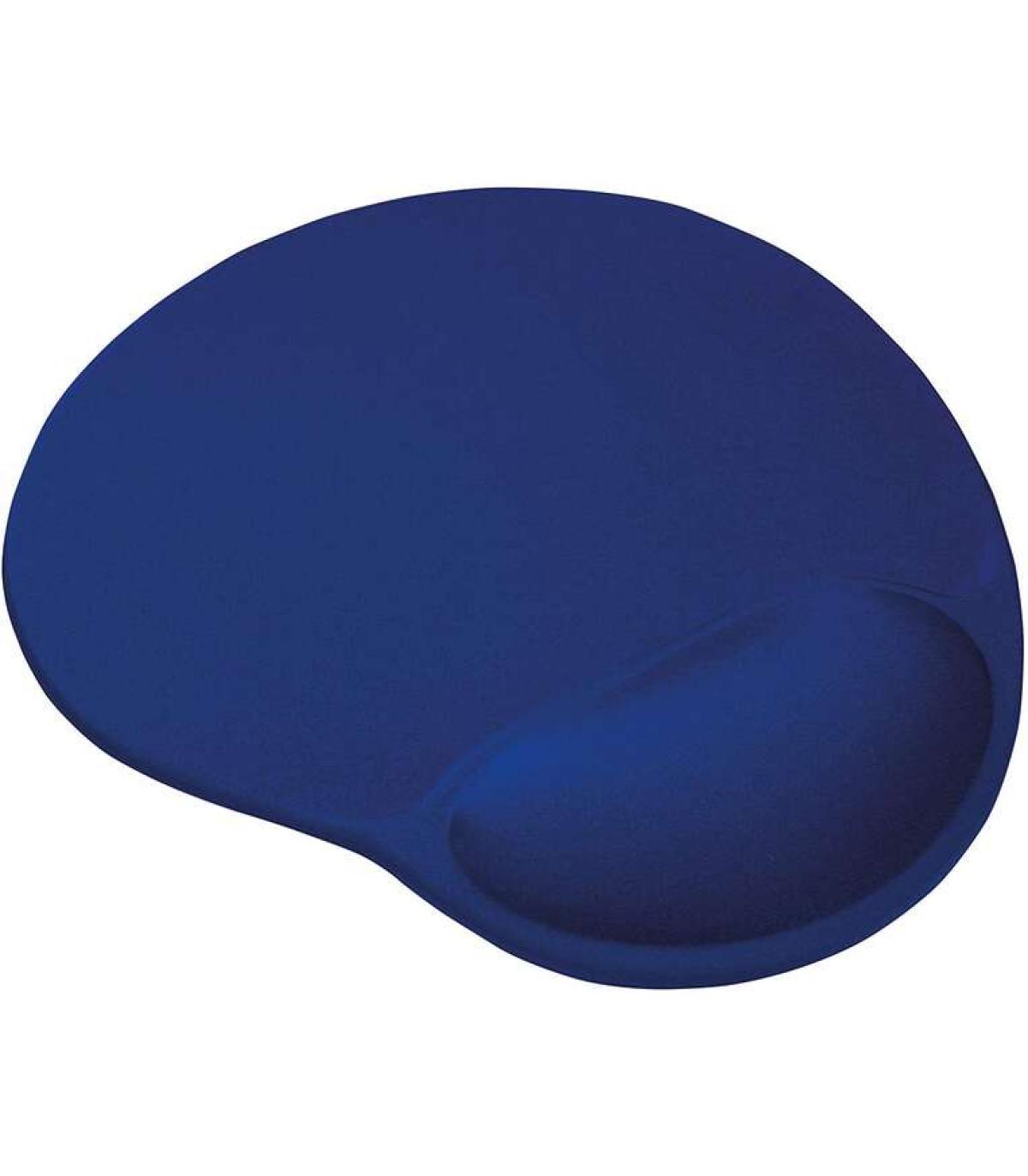 Trust BigFoot Alfombrilla Raton Ergonomica - Reposamuñecas de Gel - Medidas 23.6x20.5 cm - Color Azul