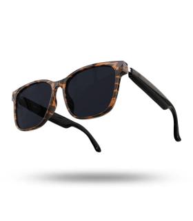 Energy Sistem Urban Music Tortoise Gafas Bluetooth - Cristales Polarizados con Proteccion UV400 Superior y Anti Luz Azul - Repro