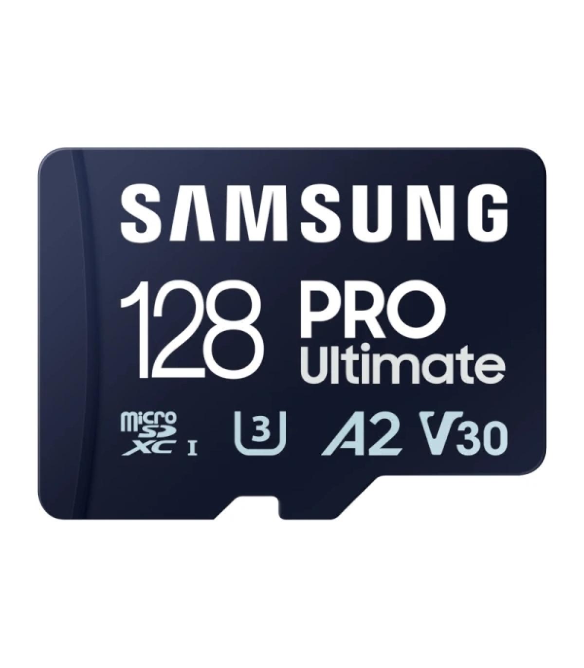 Samsung PRO Ultimate Tarjeta Micro SDXC 128GB UHS-I U3 A2 V30 con Adaptador SD