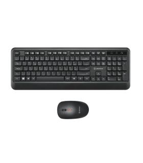 Unykach UK39 Pack de Teclado Inalambrico Compacto + Raton Inalambrico 1600dpi, 3 Botones, Uso Ambidiestro - Disposicion Portugue