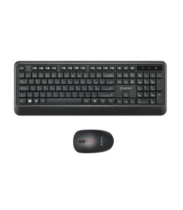 Unykach UK39 Pack de Teclado Inalambrico Compacto + Raton Inalambrico 1600dpi, 3 Botones, Uso Ambidiestro - Disposicion Portugue