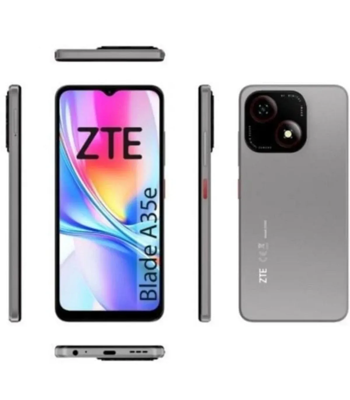 ZTE Blade A35E 4G 16,6 cm (6.52") SIM doble Android 14 USB Tipo C 2 GB 64 GB 5000 mAh Gris