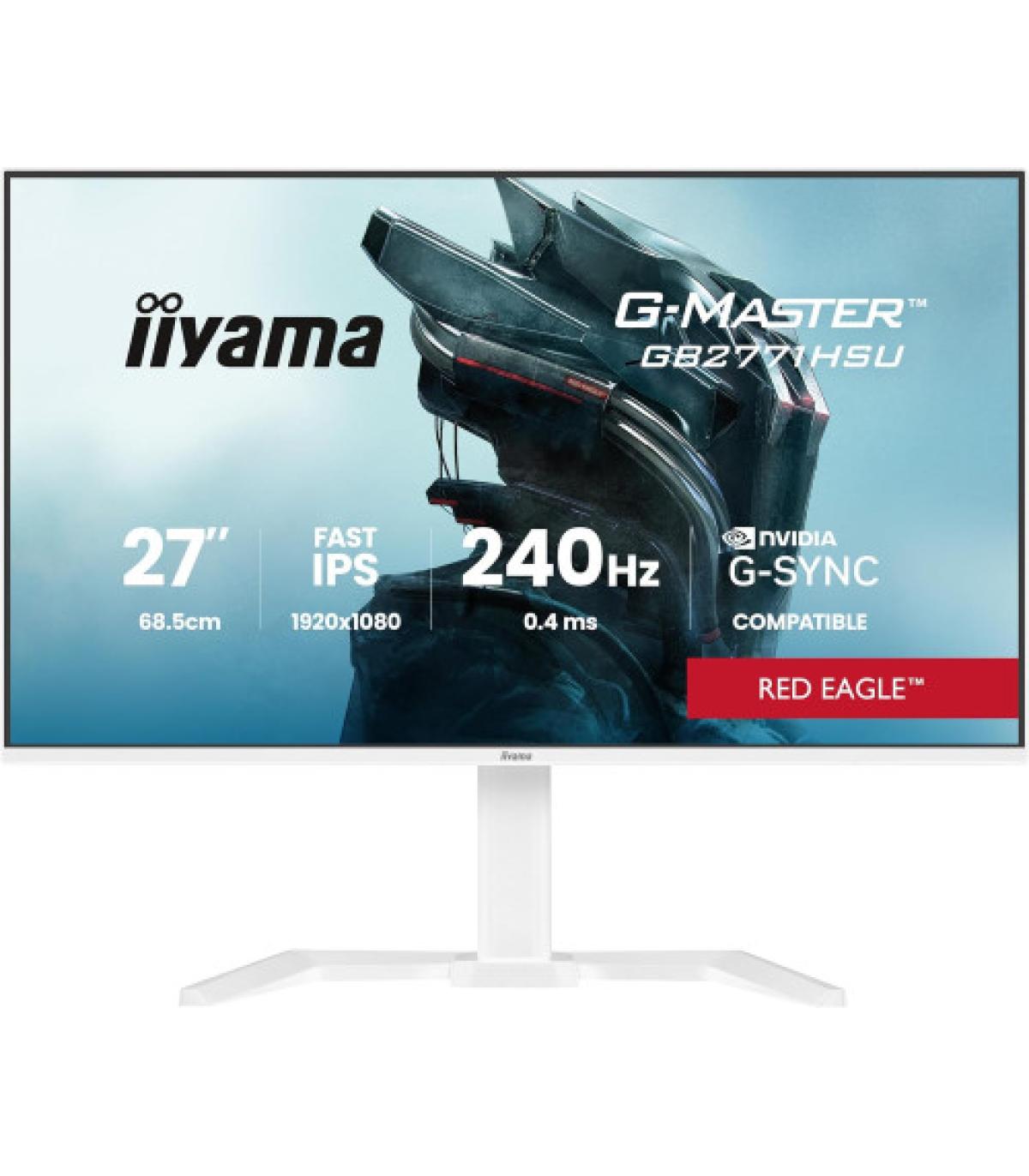 MONITOR IIYAMA GB2771HSU-W1 27 PULGADAS RESOLUCION FULL HD (1920X1080), PANEL FAST IPS, 0,8 MS (MPRT), 240 HZ, BRILLO 250, CONTR