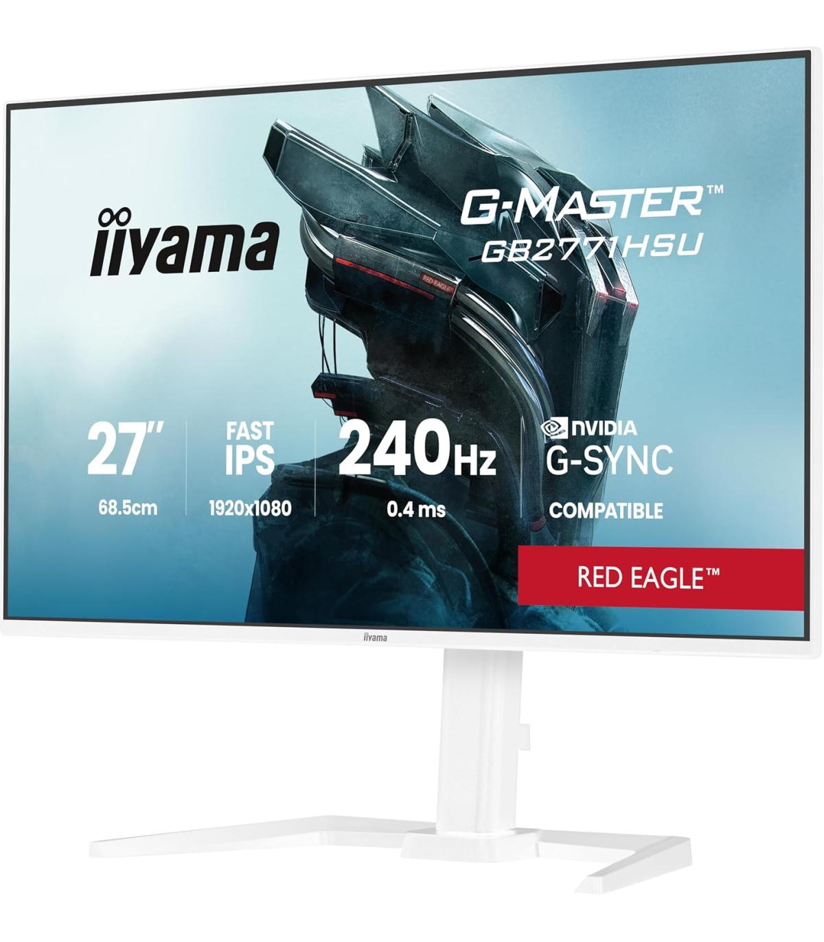 MONITOR IIYAMA GB2771HSU-W1 27 PULGADAS RESOLUCION FULL HD (1920X1080), PANEL FAST IPS, 0,8 MS (MPRT), 240 HZ, BRILLO 250, CONTR