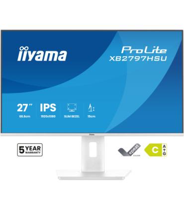 MONITOR IIYAMA PANTALLA PARA PC 68,6 CM (27") 1920 X 1080 PIXELES FULL HD LED PANEL IPS AJUSTABLE-WHITE VERSION