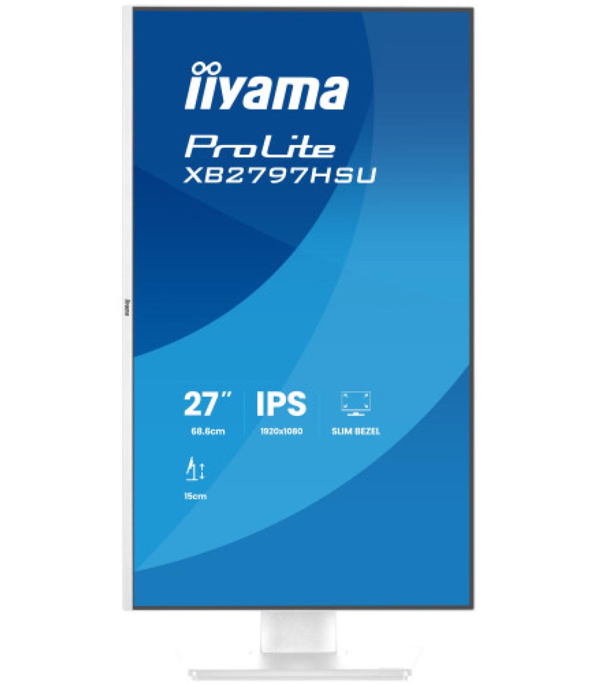 MONITOR IIYAMA PANTALLA PARA PC 68,6 CM (27") 1920 X 1080 PIXELES FULL HD LED PANEL IPS AJUSTABLE-WHITE VERSION