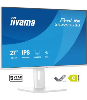 MONITOR IIYAMA PANTALLA PARA PC 68,6 CM (27") 1920 X 1080 PIXELES FULL HD LED PANEL IPS AJUSTABLE-WHITE VERSION