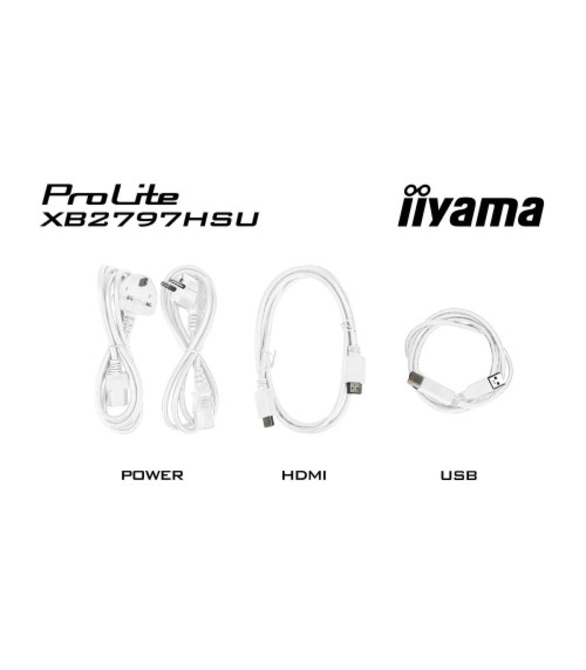 MONITOR IIYAMA PANTALLA PARA PC 68,6 CM (27") 1920 X 1080 PIXELES FULL HD LED PANEL IPS AJUSTABLE-WHITE VERSION