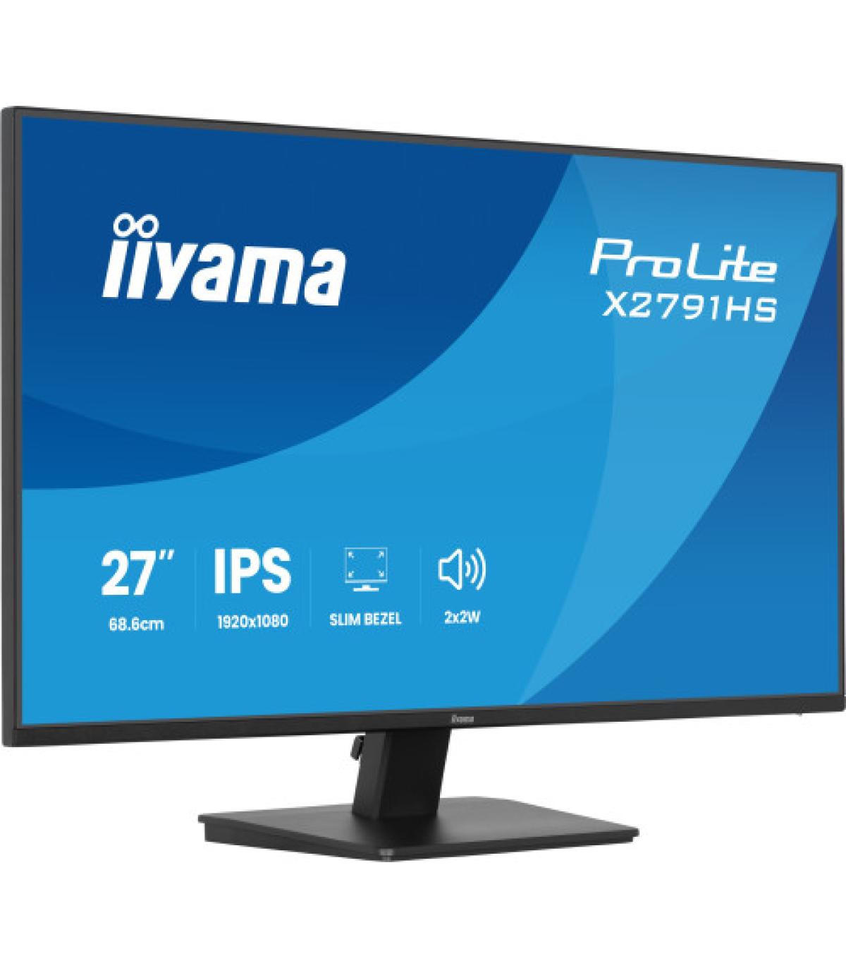 MONITOR IIYAMA 23,8" IPS, 4-SIDE SLIM BEZEL 1920X1080 100Hz