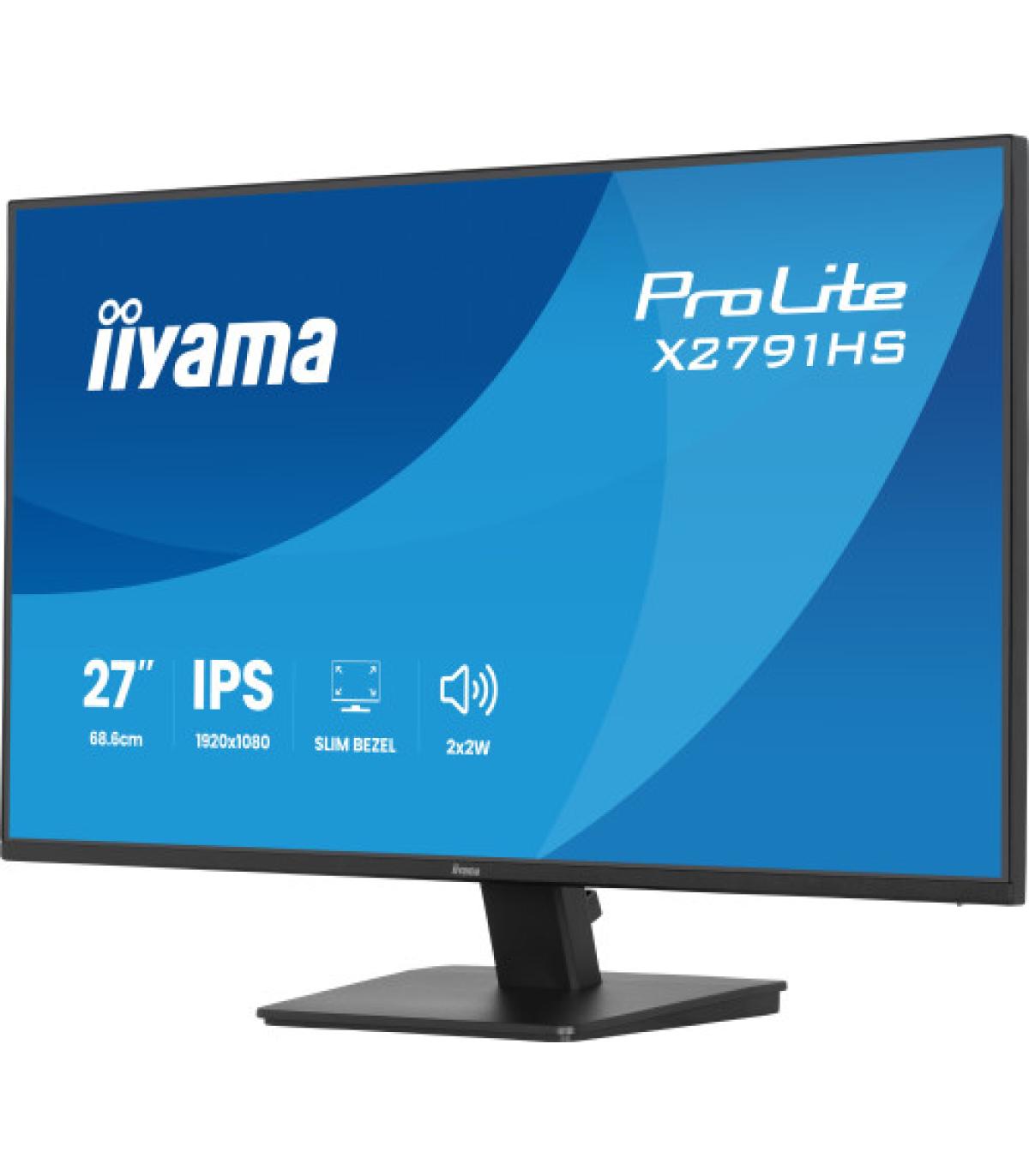 MONITOR IIYAMA 23,8" IPS, 4-SIDE SLIM BEZEL 1920X1080 100Hz
