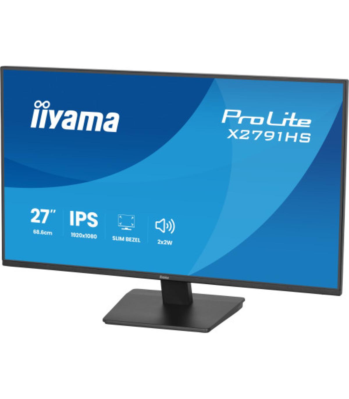 MONITOR IIYAMA 23,8" IPS, 4-SIDE SLIM BEZEL 1920X1080 100Hz