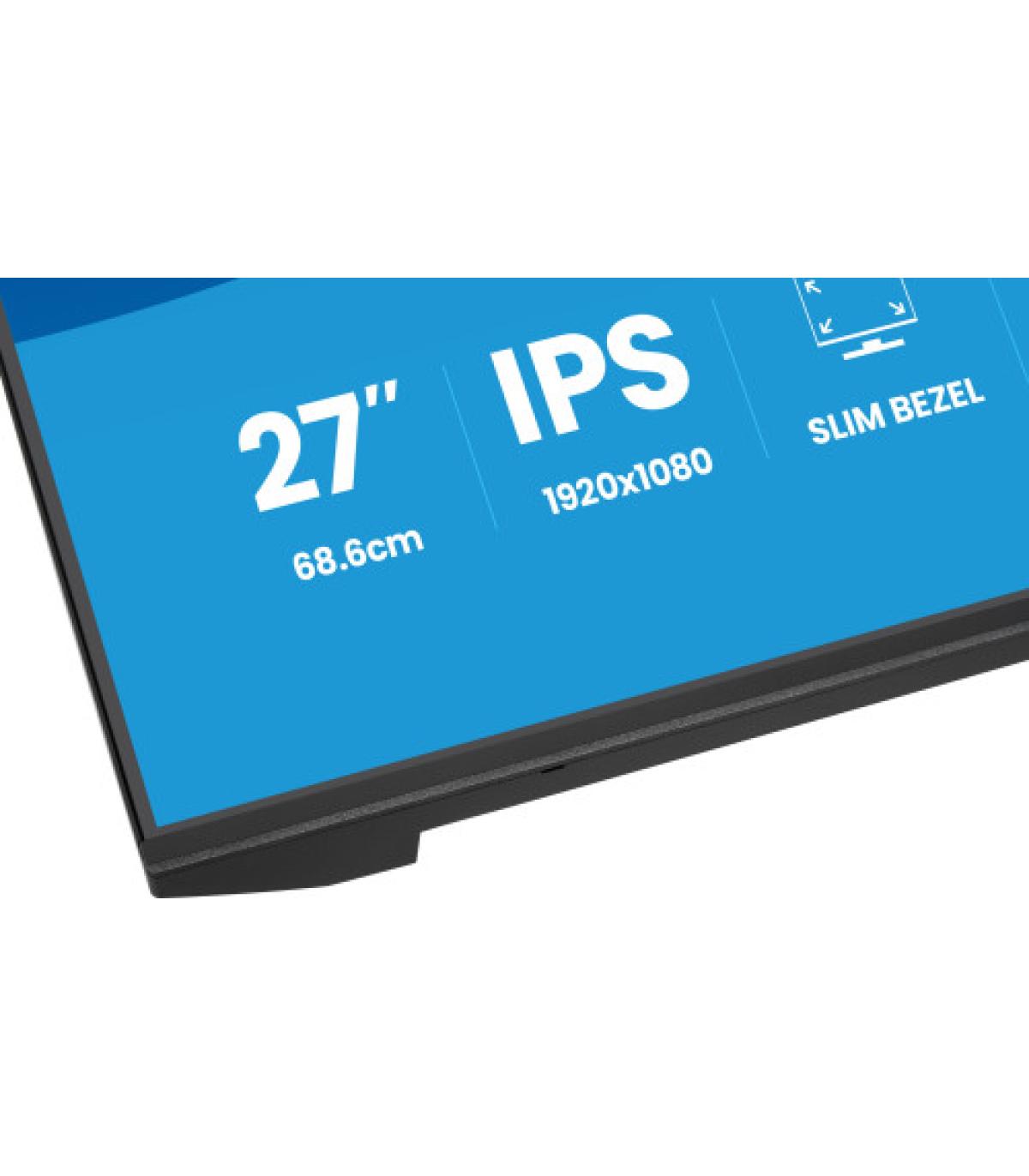 MONITOR IIYAMA 23,8" IPS, 4-SIDE SLIM BEZEL 1920X1080 100Hz