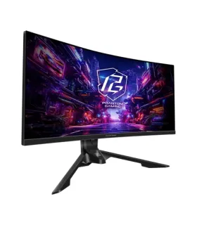 MONITOR ASROCK PG34QRT3A,34",VA WQHD (3440X1440),180HZ,4000:1,1MS,2HDMI+2DP+5USB3.2,WIFI,ALTAVOCES,MINIOLED,CURVO