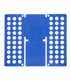 Innovagoods Doblador de Ropa - Polipropileno - Plegable - Uso Sencillo - Compacto - 24x59x1cm - Color Azul