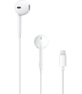 Apple EarPods Auriculares Binaurales Lightning - Microfono Integrado - Control de Volumen - Color Blanco