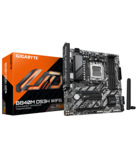 PLACA GIGABYTE B840M DS3H WF6,AMD,AM5,B840,4DDR5,256GB,1HDMI+2DP,4SATA3+2M.2,2.5GBELAN+WIFI6+BT5.3,3USB3.2,MATX