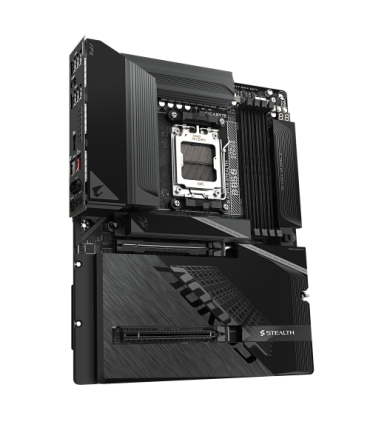 GIGABYTE B850 AORUS STEALTH Placa Base – CPUs AMD Ryzen Serie 9000, VRM digital de 14+2+2 fases, hasta 8200 MHz DDR5 (O.C.), 2×.