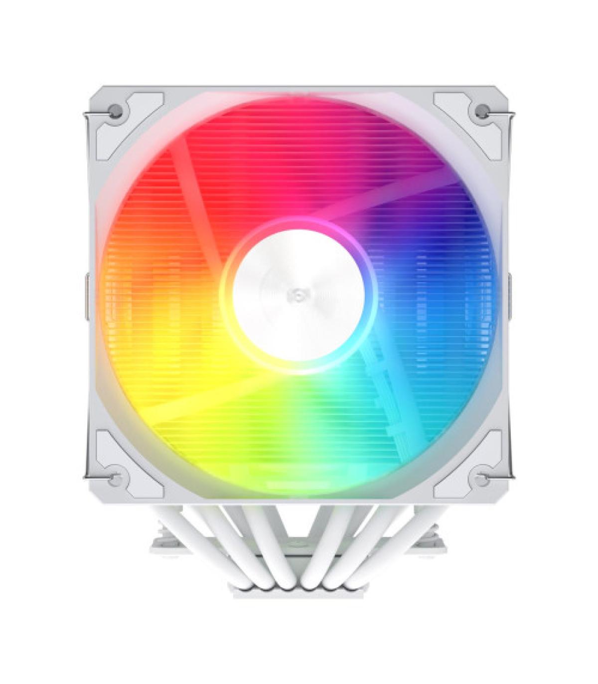 FSP REFRIGERACIONES DE AIRE INTEL LGA 1851/1700/1200 AMD AM4/AM5 120MM WHITE TOP COVER HIGH-PERFORMANCE QUIET PWM ARGB FAN