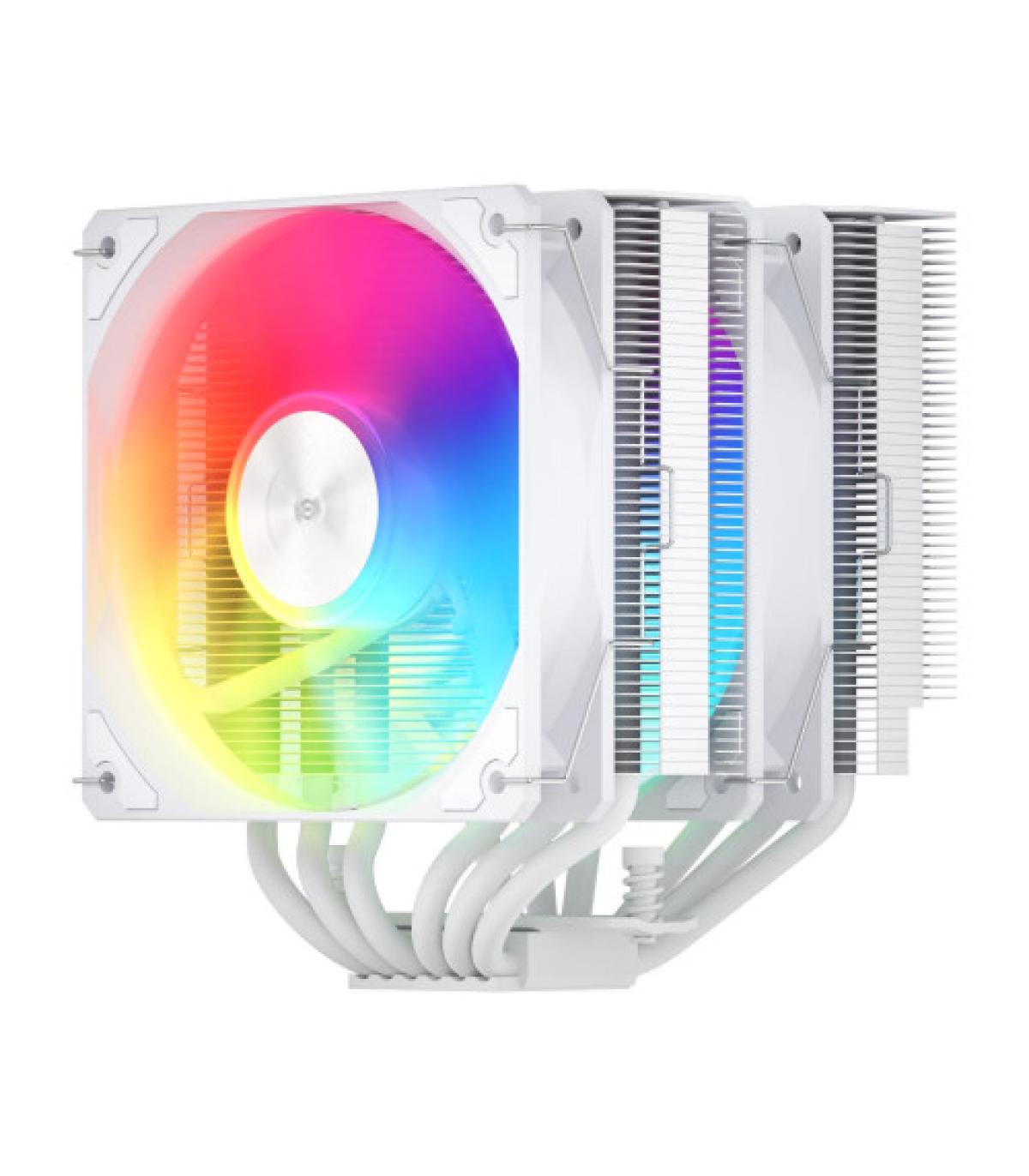 FSP REFRIGERACIONES DE AIRE INTEL LGA 1851/1700/1200 AMD AM4/AM5 120MM WHITE TOP COVER HIGH-PERFORMANCE QUIET PWM ARGB FAN