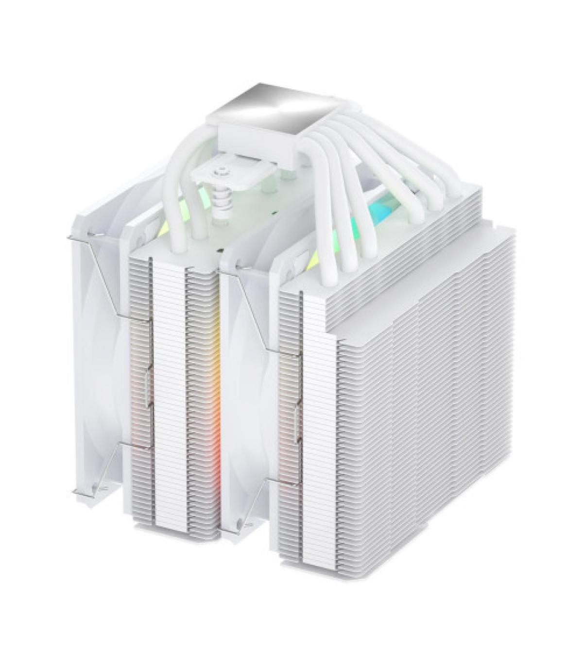 FSP REFRIGERACIONES DE AIRE INTEL LGA 1851/1700/1200 AMD AM4/AM5 120MM WHITE TOP COVER HIGH-PERFORMANCE QUIET PWM ARGB FAN