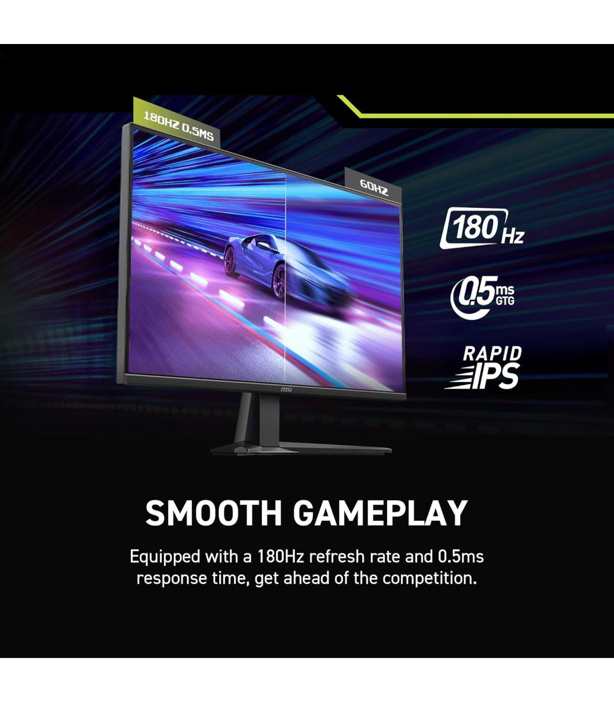 MSI MONITOR MAG 275QF E20. 27" RAPID IPS FLAT. 2560x1440 . 200HZ. NEGRO