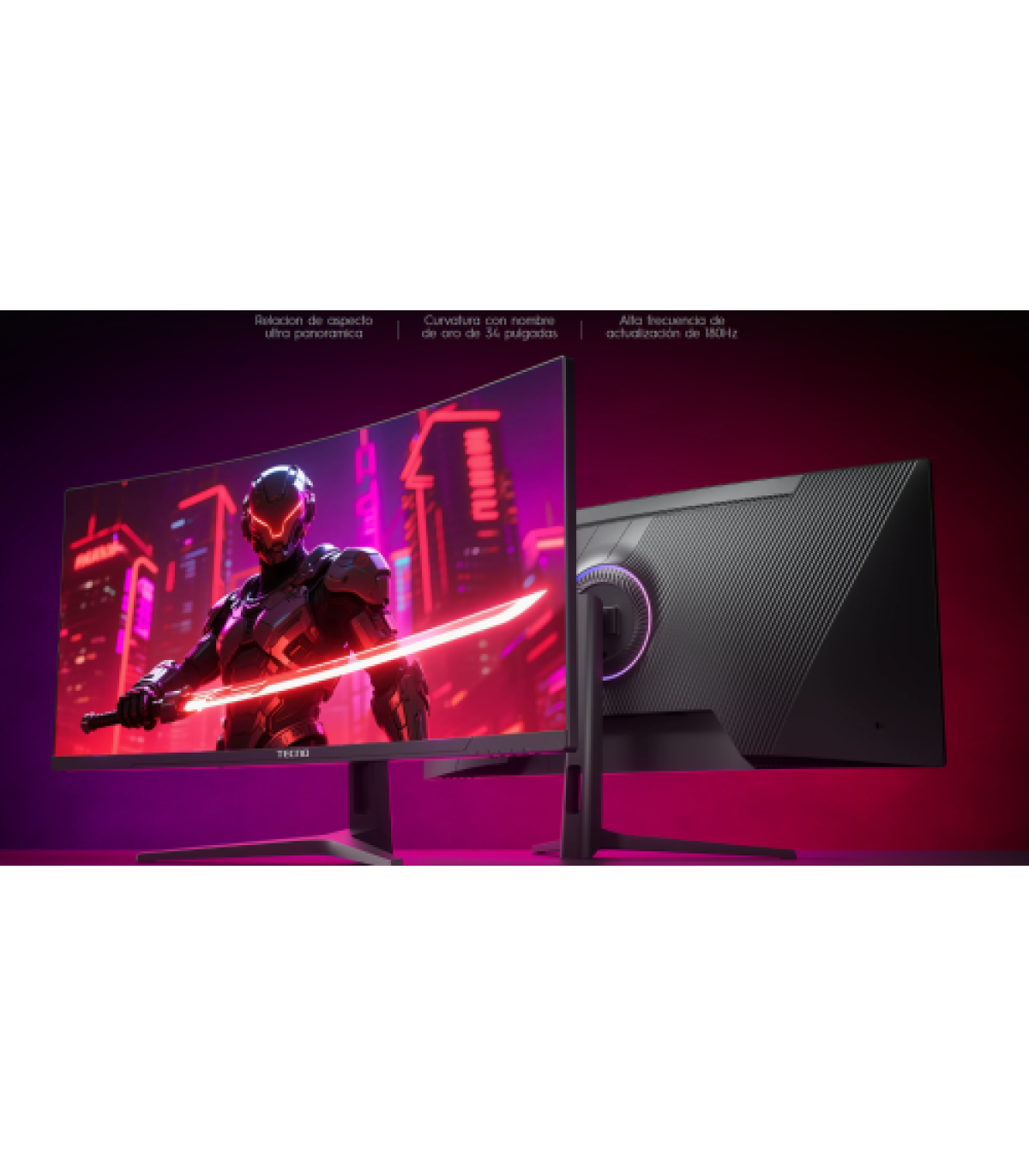 TECNO MEGAVIEW GT AXS34MK1 34INCH GAMING WQHD 180HZ, 1MS, CURVED