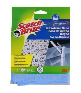 Scotch-Brite Bayeta de Microfibra para Aseo - 300x320mm - Color Azul