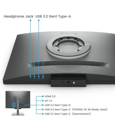 MONITOR PROGRAMACION BENQ RD280UG (9H.LNXLE.EBE) 28.2" 4K 3840x2560 IPS.120HZ. 2000:1 USB-C
