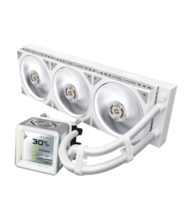 SISTEMA DE REFRIGERACION ASROCK PARA CPU PRO WHITE 360 ARGB,1851/1700/AM5/AM4,3X120MM,ARGB,BLANCO