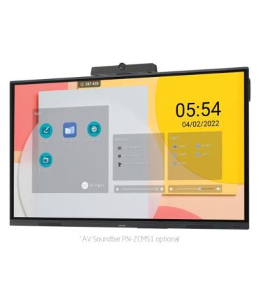 Sharp PN-L862B pizarra blanca interactiva 2,18 m (86") 3840 x 2160 Pixeles Pantalla táctil Negro