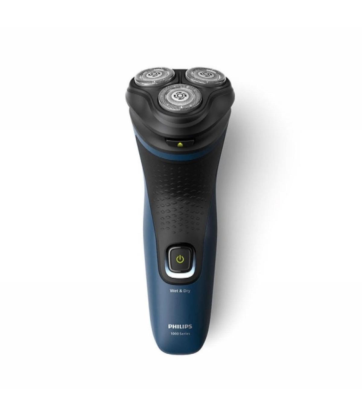 Philips S1151/00 Afeitadora Electrica Series 1000 Wet & Dry - 3 Cabezales Flexibles 3D - Afeitadora 100% Lavable IPX7 - Uso Inal