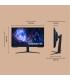 Samsung Monitor Gaming 27" Odyssey G5 G5F1 QHD 180Hz Plano