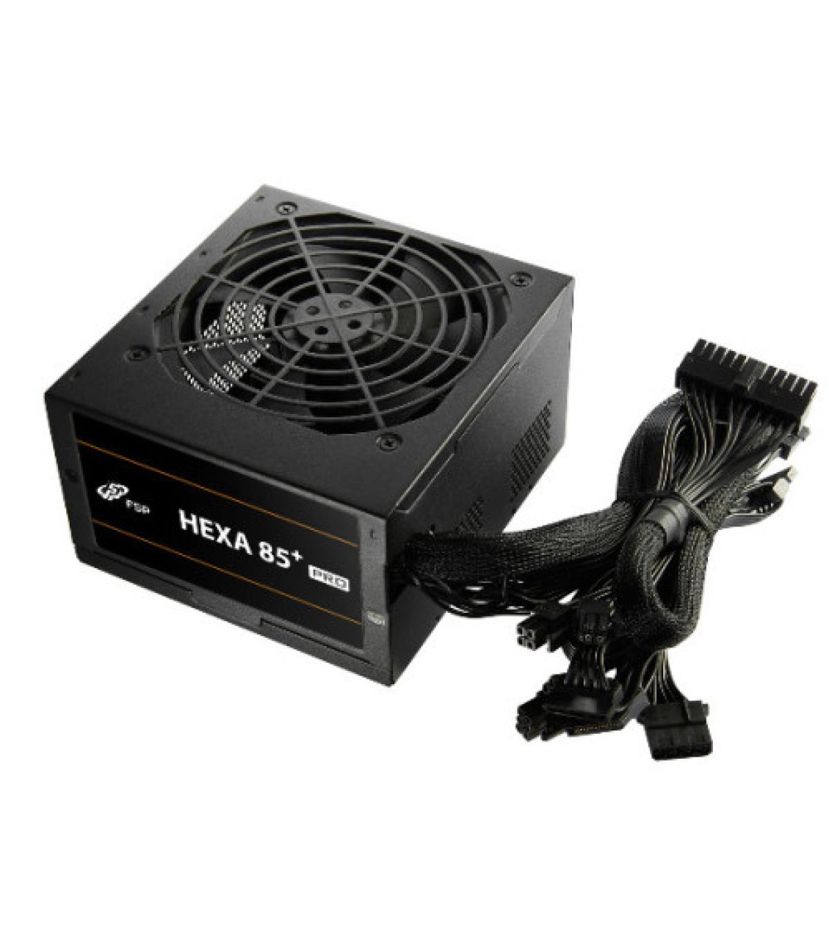 FSP FUENTE DE ALIMENTACION HEXA 85+ PRO 450 (85+,450W, FULL RANGE, ATX, BRONZE, DC/DC, BLACK ROUND CABLES
