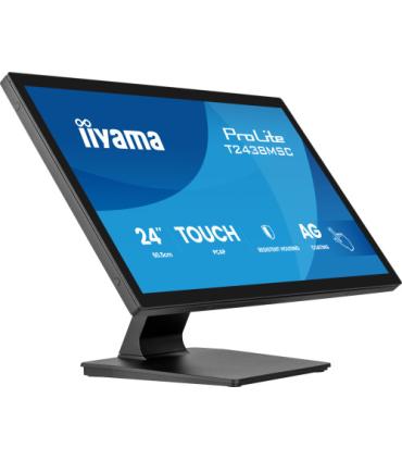 IIYAMA 23,8" BONDED PCAP BEZEL FREE 10P TOUCH WITH ANTI-FINGERPRINT COATING, 1920X1080, IPS, DP, HDMI, 525CD/M² (WITH TOUCH), GL