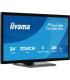 IIYAMA 23,8" BONDED PCAP BEZEL FREE 10P TOUCH WITH ANTI-FINGERPRINT COATING, 1920X1080, IPS, DP, HDMI, 525CD/M² (WITH TOUCH), GL