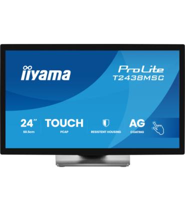 IIYAMA 23,8" BONDED PCAP BEZEL FREE 10P TOUCH WITH ANTI-FINGERPRINT COATING, 1920X1080, IPS, DP, HDMI, 525CD/M² (WITH TOUCH), GL