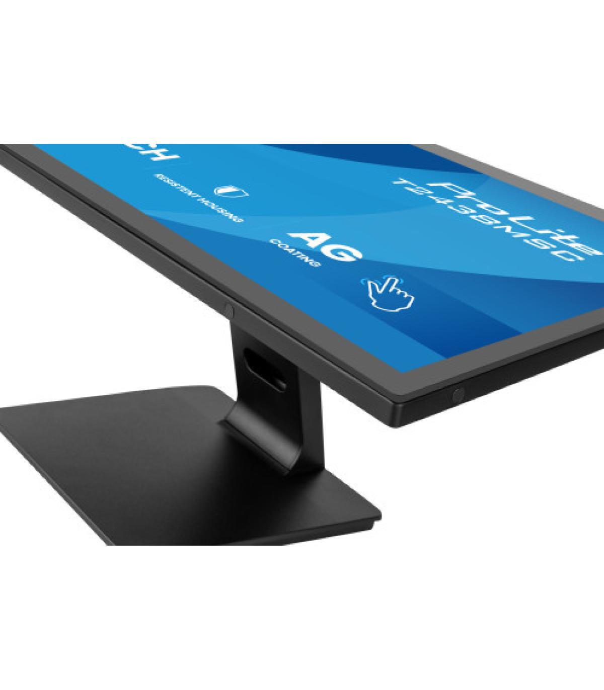 IIYAMA 23,8" BONDED PCAP BEZEL FREE 10P TOUCH WITH ANTI-FINGERPRINT COATING, 1920X1080, IPS, DP, HDMI, 525CD/M² (WITH TOUCH), GL