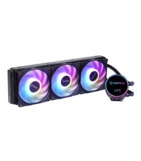 Unykach Aquastorm NEO 360 Kit de Refrigeracion Liquida - 3 Ventiladores de 120mm - Iluminacion RGB - Visualizacion Temperatura..