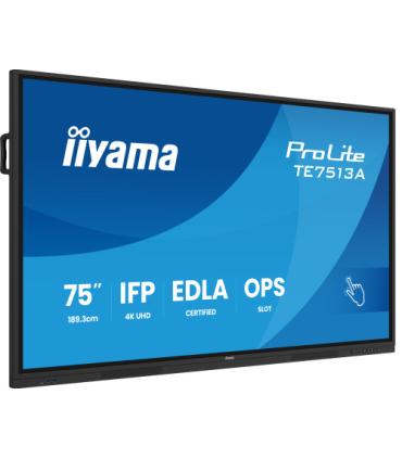 IIYAMA 75" (EDLA)/ANDROID 14,8 CORE SOC, 8/128GB, 40-PTS UHD , NFC, PIR , MM 2X20W +20W SBUW, 2XHDMI, USB-C / HDMI,DP, 2XUSB-C10